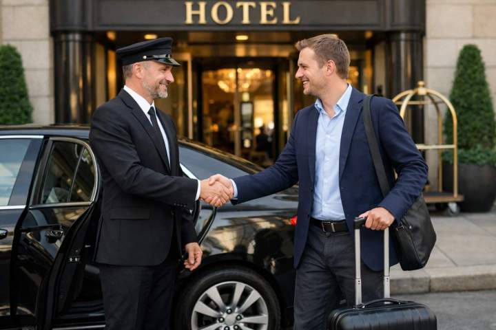 Private hire vehicle hotel transport Chantilly